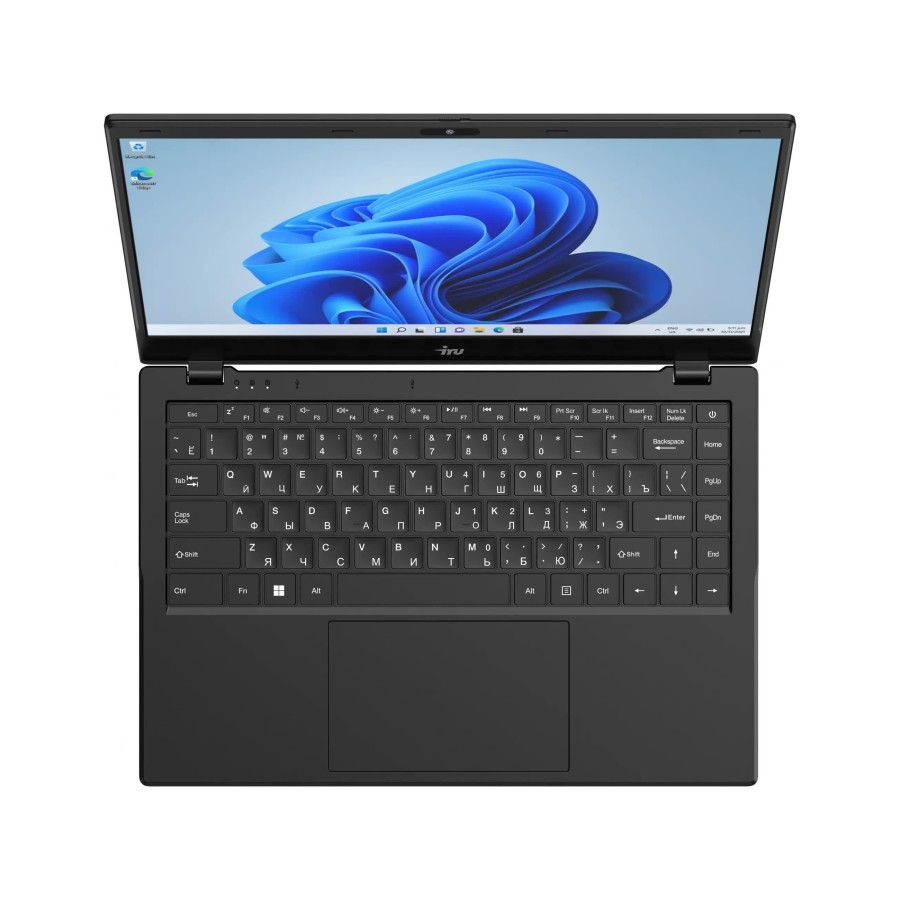 iRU Planio 14ING Intel N100 3400MHz/14"/1920x1080/8GB/256GB SSD/Intel UHD Graphics/Wi-Fi/Bluetooth/DOS (2058902) Black