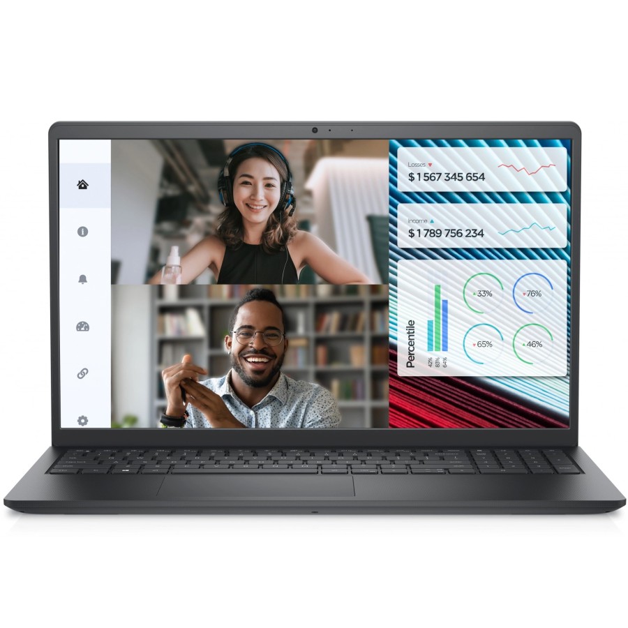 DELL Vostro 3520-3652 Intel Core i3 1215U 1200MHz/15.6"/1920x1080/16GB/512GB SSD/Intel UHD Graphics/Wi-Fi/Bluetooth/Windows 11 Pro (3520-3652) Black