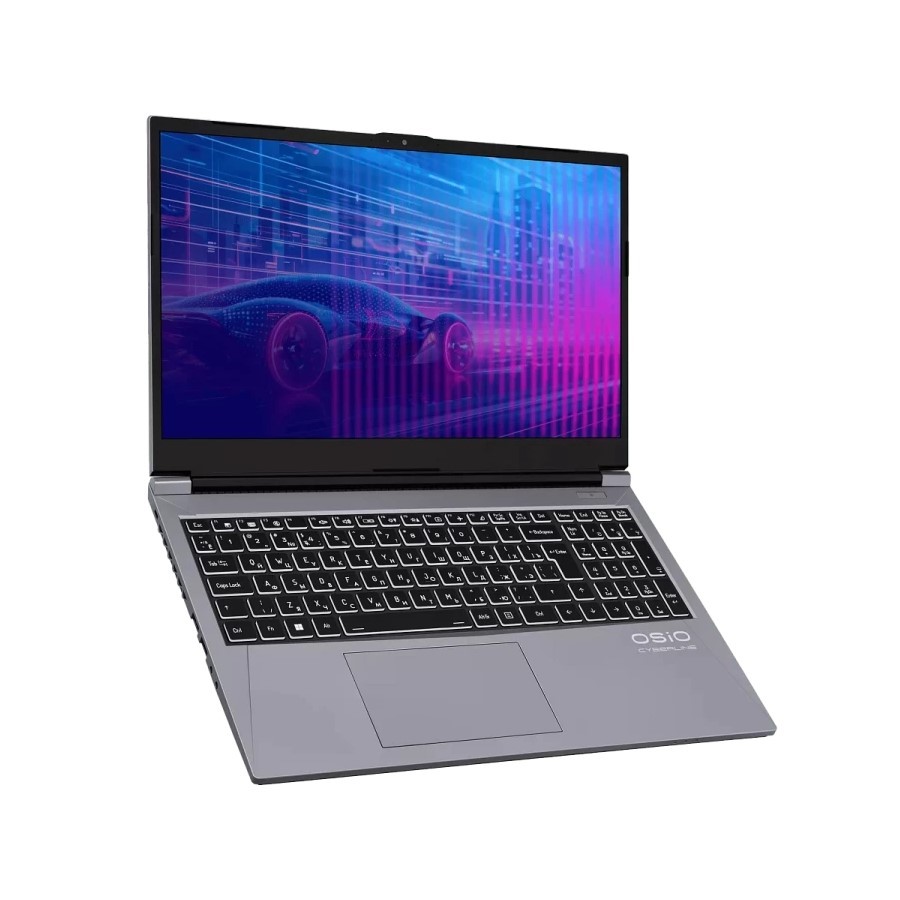 OSIO CyberLine C150i Intel Core i5 12600H 2700MHz/15.6"/1920x1080/16GB/512GB SSD/NVIDIA GeForce RTX 3050 6GB/Wi-Fi/Bluetooth/Без ОС (C150i-001) Grey