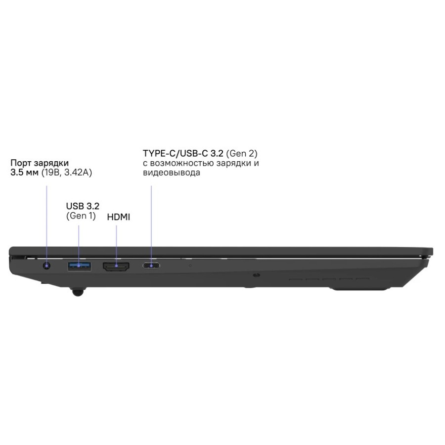 Rikor ARZ 103.1 AMD Ryzen 5 5560U 2300MHz/15.6"/1920x1080/16GB/512GB SSD/AMD Radeon Graphics/Wi-Fi/Bluetooth/Windows 11 Pro (EBF876F5) Grey