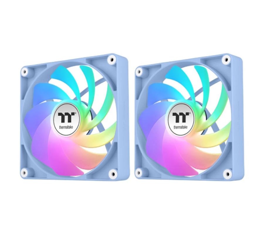 Thermaltake CT120 Reverse ARGB Sync Fan Hydrangea Blue (2-Fan Pack) (CL-F200-PL12BU-A)