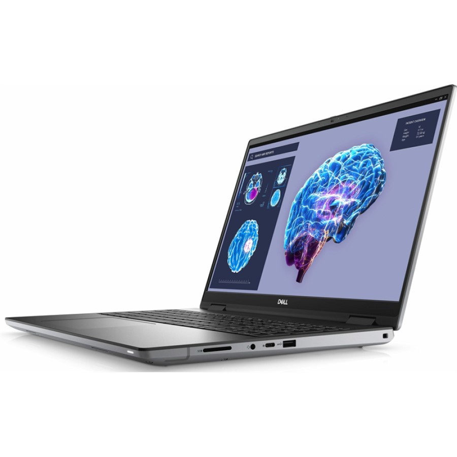 DELL Precision 7680 Intel Core i7 13850HX 2100MHz/16"/3840x2400/32GB/1024GB SSD/NVIDIA RTX 3500 Ada 12GB/Wi-Fi/Bluetooth/Linux (7680-7314) Grey