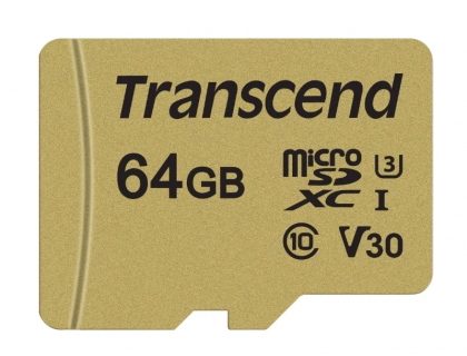 Transcend TS64GUSD500S microSDXC Class 10 95MB/s 64GB (TS64GUSD500S)