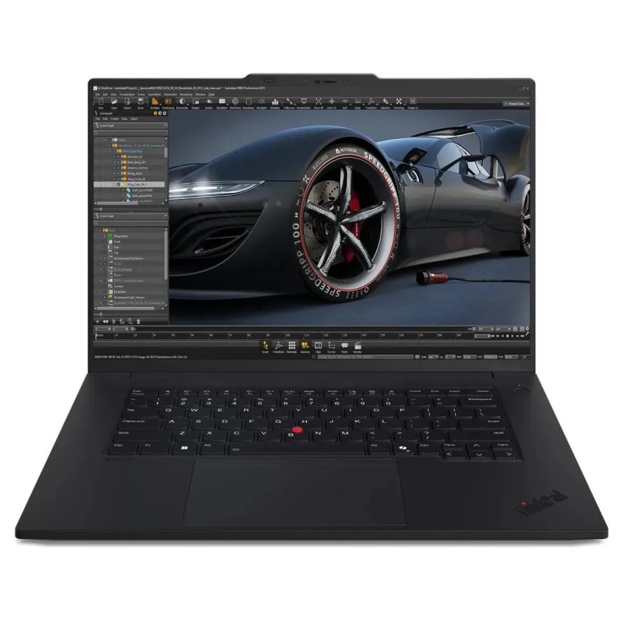 Lenovo ThinkPad P1 Gen 7 Intel Core Ultra 7 155H 3800MHz/16"/2560x1600/32GB/1024GB SSD/NVIDIA RTX 1000 Ada 6GB/Wi-Fi/Bluetooth/Windows 11 Pro (21KWS60800) Black