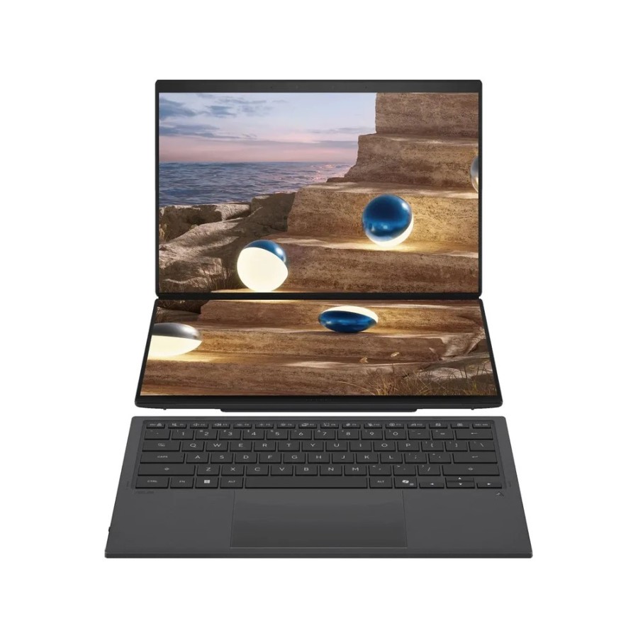 ASUS ZenBook Duo UX8407AA-SN279X Intel Core Ultra 9 386H 2100MHz/14"/2880x1800/32GB/1024GB SSD/Intel Graphics/Wi-Fi/Bluetooth/Windows 11 Pro (90NB16V1-M00F80) Grey