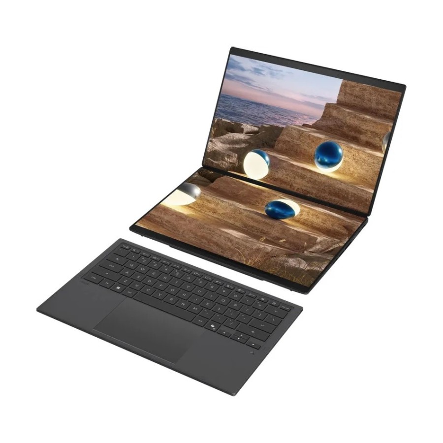 ASUS ZenBook Duo UX8407AA-SN279X Intel Core Ultra 9 386H 2100MHz/14"/2880x1800/32GB/1024GB SSD/Intel Graphics/Wi-Fi/Bluetooth/Windows 11 Pro (90NB16V1-M00F80) Grey