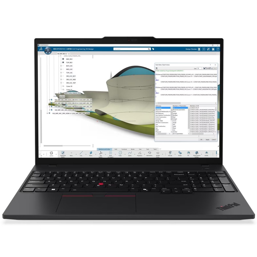 Lenovo ThinkPad P16s Gen 4 AMD Ryzen AI 7 350 2000MHz/16"/3840x2400/32GB/1024GB SSD/AMD Radeon 860M/Wi-Fi/Bluetooth/Без ОС (21QSS16N00) Black