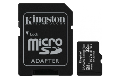 Kingston 32Gb MicroSD Canvas Select Plus + SD адаптер (SDCS2/32GB)