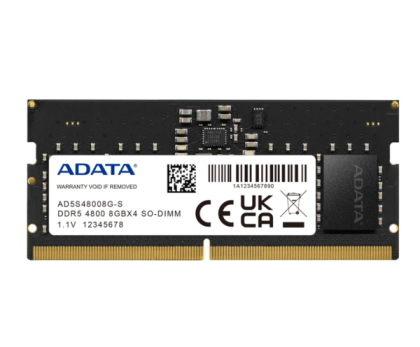 ADATA 8 ГБ DDR5 4800 МГц SODIMM CL40 (AD5S48008G-S)