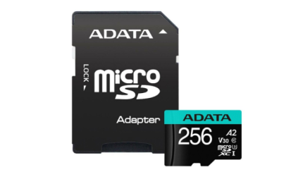 ADATA 256Gb MicroSD + SD адаптер (AUSDX256GUI3V30SA2-RA1)