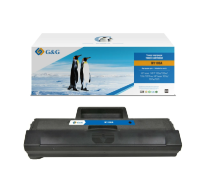 G&G GG-W1106A Black (1000 страниц) совместим с HP Laser 107a, 107w, 107r, 135a, 135w, 135r, 137fnw