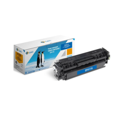 G&G GG-CF411A голубой (2300 стр) для HP LaserJet Color M452 dn/dw/nw M477 fdn/fdw/fnw