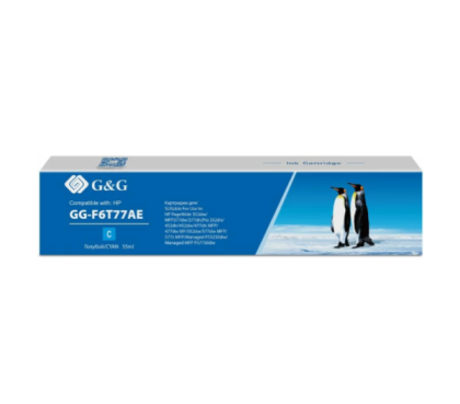G&G GG-F6T77AE голубой (объём 55 мл) для HP PW 352dw/377dw/Pro 477dw/452dw