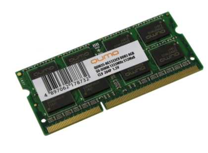 Qumo 8 ГБ DDR3 1333 МГц SODIMM CL9 (QUM3S-8G1333C9R)