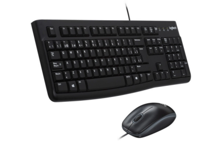 Logitech Desktop MK120 ЛАТИНИЦА (без кириллицы) (920-002589) Black