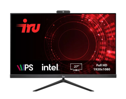 iRU Office 27IH5P Intel Core i5 11400 2600 МГц/8192 Mb/512 Gb SSD/27" Full HD 1920x1080/DVD нет/Intel UHD Graphics 730/DOS (1865964) Черный