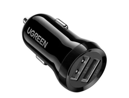 UGREEN ED018 Dual USB Car (50875) Черный