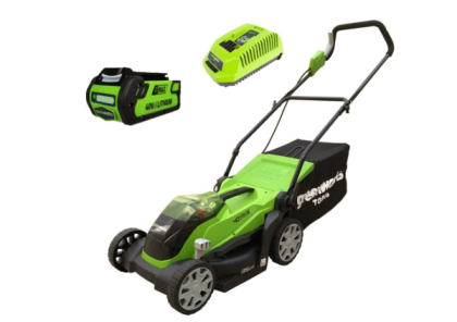 GREENWORKS G40LM35K2, 35см, несамоходная (2501907UA)