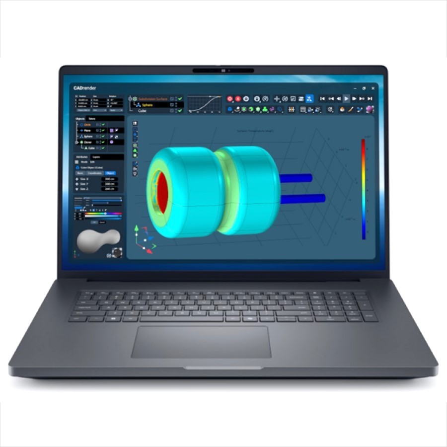 DELL Pro Max 18 Plus Intel Core Ultra 7 265HX 2600MHz/18"/2560x1600/64GB/1024GB SSD/NVIDIA RTX PRO 3000 12GB/Wi-Fi/Bluetooth/Linux (ProMax18-7615) Black