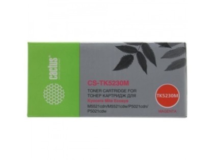 Cactus CS-TK5230M пурпурный (2600 стр) для Ecosys M5521cdn/M5521cdw/P5021cdn/P5021cdw