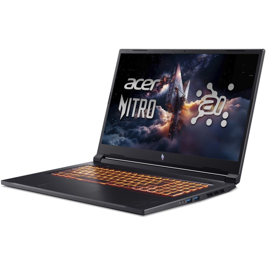 Acer Nitro V 17 AI ANV17-41-R9Q9 AMD Ryzen 7 260 3800MHz/17.3"/2560x1440/16GB/1024GB SSD/NVIDIA GeForce RTX 5060 8GB/Wi-Fi/Bluetooth/Без ОС (NH.QYVCD.007) Black