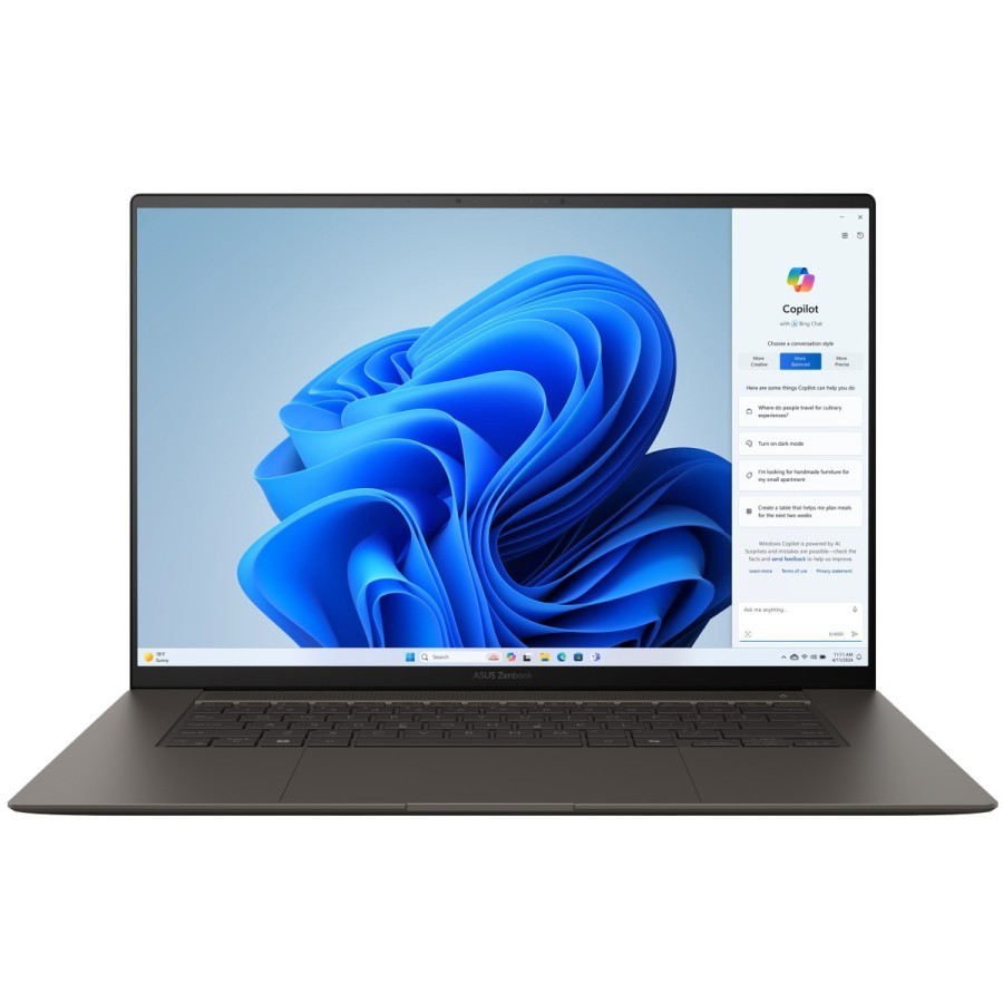ASUS Zenbook S 16 UM5606WA-RK270W AMD Ryzen AI 9 HX 370 2000MHz/16"/2880x1800/32GB/2048GB SSD/AMD Radeon 890M/Wi-Fi/Bluetooth/Windows 11 Home (90NB13M1-M00EW0) Grey