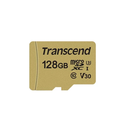 Transcend TS128GUSD500S microSDXC Class 10 95MB/s 128GB with Adapter (TS128GUSD500S)