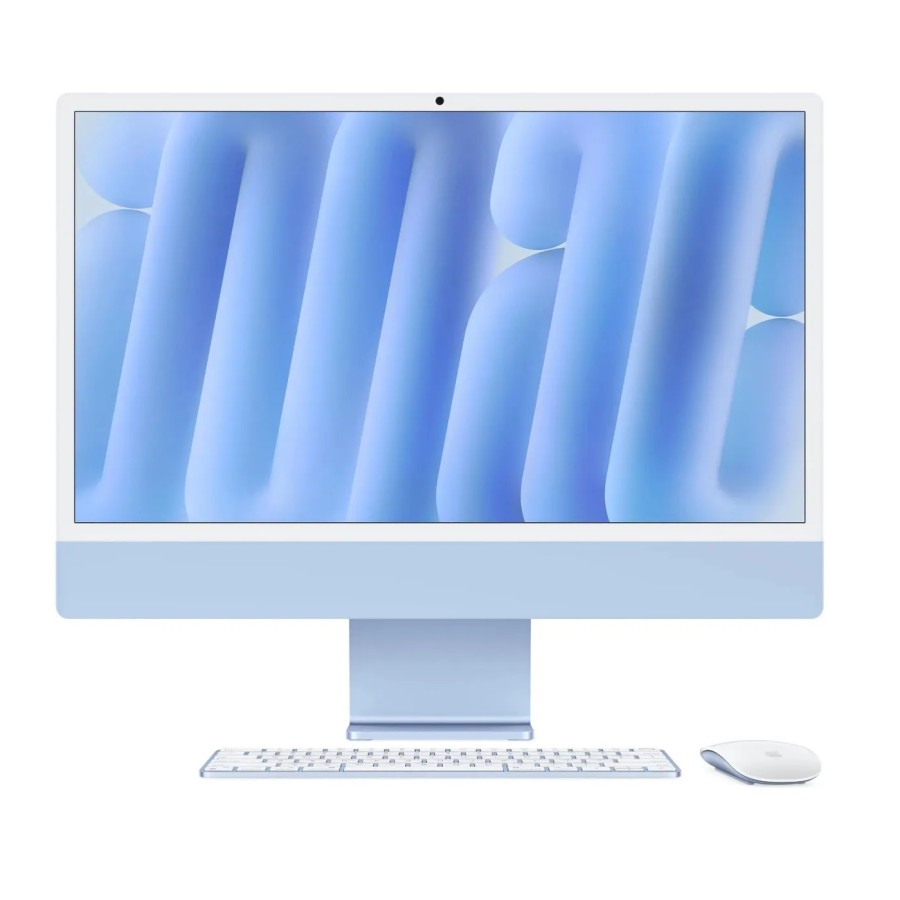 Apple iMac 24" Apple M4 10 core 16384 Mb/512 Gb SSD/24" 4480х2520/Apple10 core GPU/DVD нет/MacOS (MWV33ZP/A) Синий