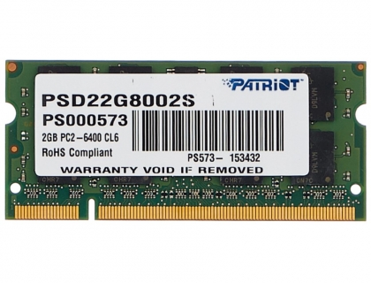 Patriot Memory SL 2Gb 1шт. (PSD22G8002S)