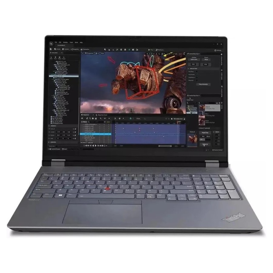 Lenovo ThinkPad P16 Gen 2 Intel Core i7 14700HX 2100MHz/16"/1920x1200/16GB/512GB SSD/NVIDIA RTX 2000 Ada 8GB/Wi-Fi/Bluetooth/Windows 11 Pro (21FBA0R7CD) Grey