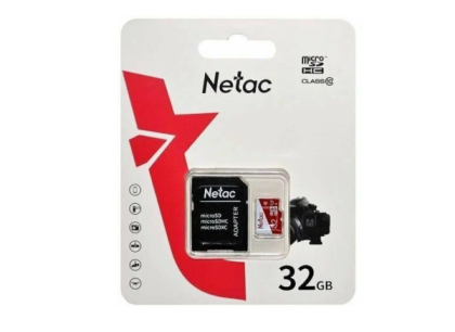 Netac P500 ECO 32Gb MicroSD + SD адаптер (NT02P500ECO-032G-R)