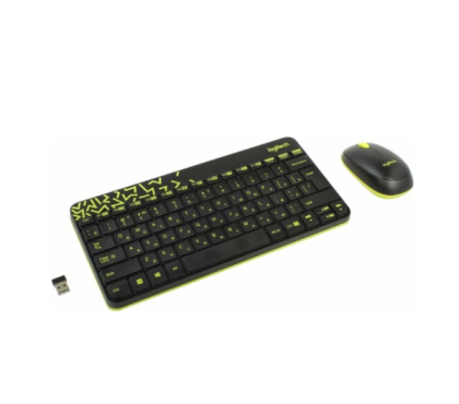 Logitech Wireless Combo MK240 Nano (920-008213) Yellow