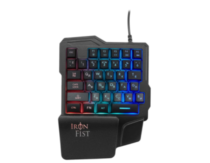 Oklick 701G IRON FIST, USB, c подставкой для запястий (1196590) Черный