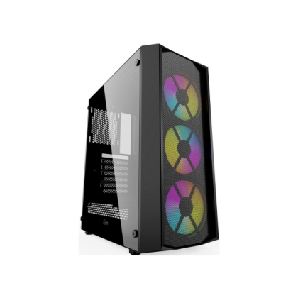 Powercase Rhombus X3 Mesh LED Black (CMRMX-L3)
