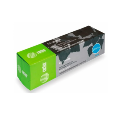Cactus CS-CF401A голубой (1400 стр) для HP Color LaserJet PRO M252/M252DW/M252N; Color LaserJet PRO Mfp M277/M277DW/M277N