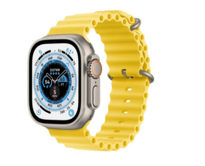 Apple Watch Ultra 49mm Titanium Case (MNH93LL/A) Yellow ocean