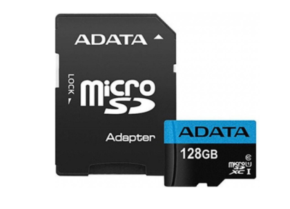 ADATA Premier microSDXC UHS-I U1 V10 A1 Class10 128GB + SD adapter (AUSDX128GUICL10A1-RA1)