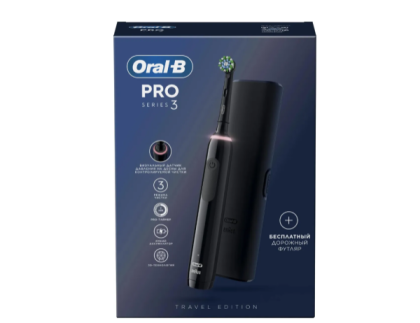 Oral-B Pro 3/D505.513.3X BK насадки для щётки: 1шт (PRO 3/D505.513.3X BK) Черный