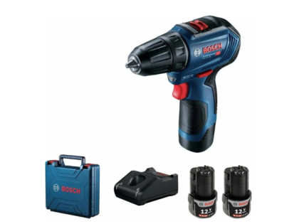 Bosch GSR 12V-30, 2Ач, с двумя аккумуляторами (06019G9000)
