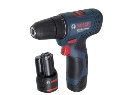 Bosch GSR 120-LI, 2Ач, с двумя аккумуляторами (06019G8000)