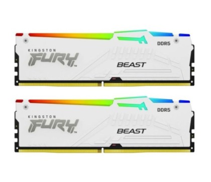 Kingston Fury Beast White RGB 32Gb DDR5 5200MHz (2x16Gb KIT) (KF552C40BWAK2-32)