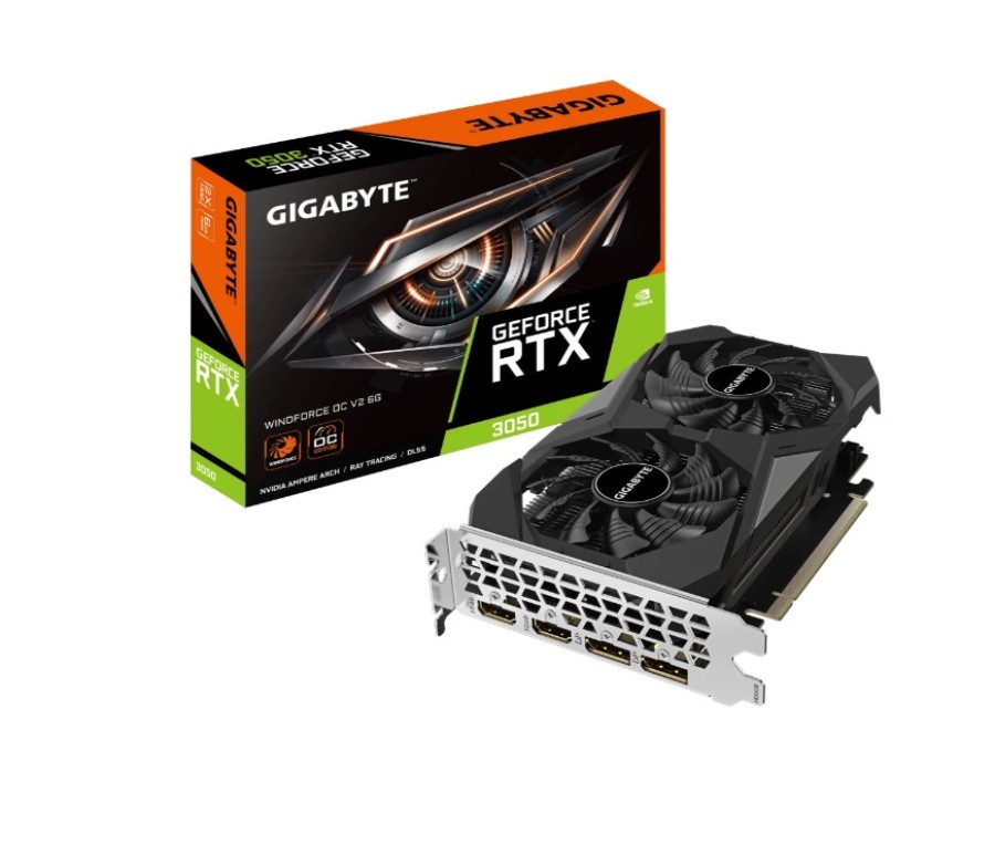 Gigabyte OC 6Gb NVIDIA GeForce RTX 3050 (GV-N3050WF2OCV2-6GD)