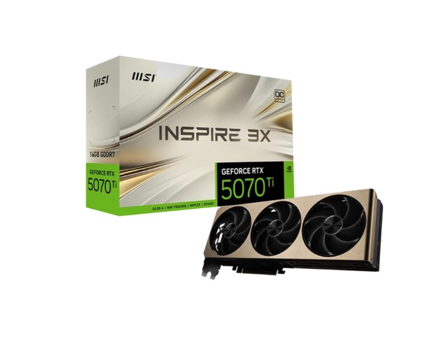 MSI OC 16Gb NVIDIA GeForce RTX 5070 Ti (RTX 5070 Ti 16G INSPIRE 3X OC PLUS)