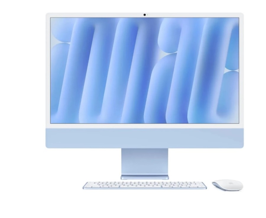 Apple iMac 24 Apple M4 Series M4 2900 МГц/16384 Mb/256 Gb SSD/24" /4480х2520/DVD нет/Apple M4 8-core GPU/MacOS (MWUF3HN/A) Blue
