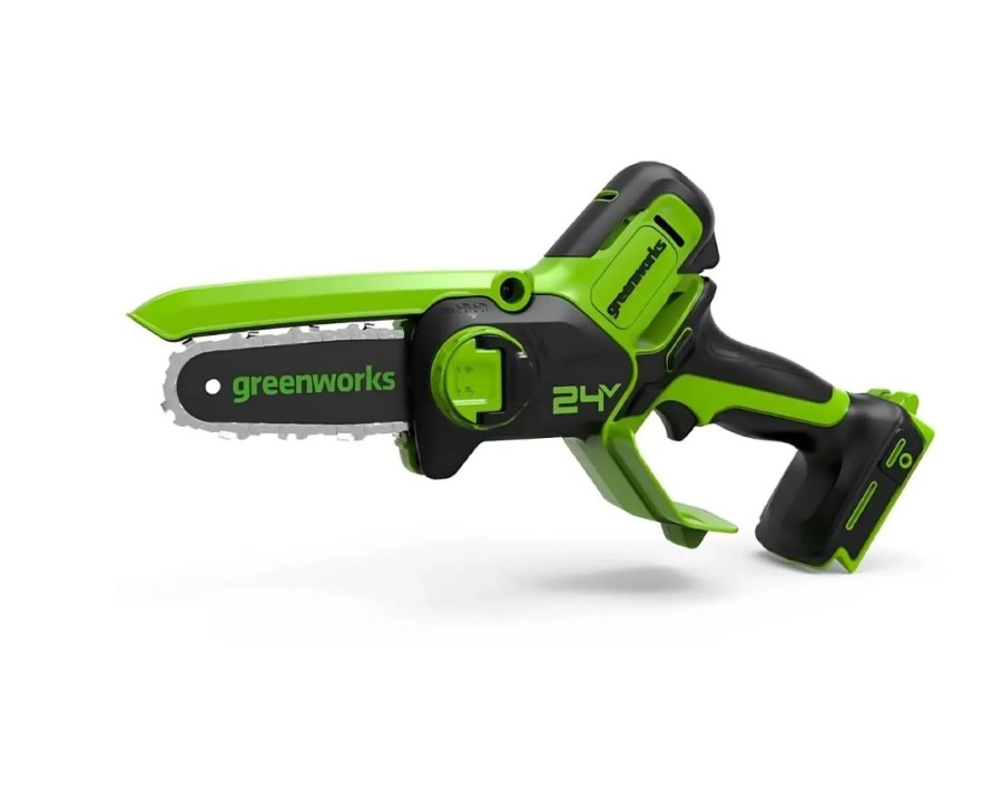 GREENWORKS G24MCS10, аккумуляторная, 24В, без АКБ, без ЗУ (2008207)