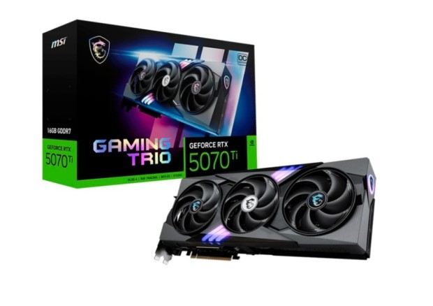 MSI OC 16Gb NVIDIA GeForce RTX 5070 Ti (RTX 5070 Ti 16G GAMING TRIO OC)