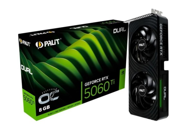 Palit Dual OC 8Gb NVIDIA GeForce RTX 5060 Ti (NE7506TT19P1-GB2062D)