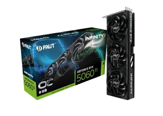 Palit Infinity 3 OC 8Gb NVIDIA GeForce RTX 5060 Ti (NE7506TS19P1-GB2062S)
