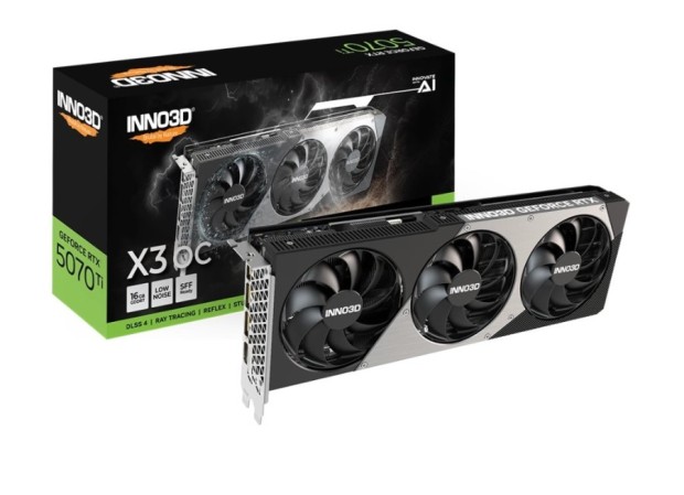 INNO3D X3 OC 16Gb NVIDIA GeForce RTX 5070 Ti (N507T3-16D7X-176068N)