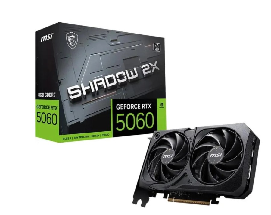 MSI NVIDIA GeForce RTX 5060 8ГБ Shadow 2X (RTX 5060 8G SHADOW 2X)